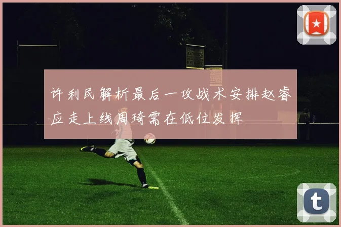 许利民解析最后一攻战术安排赵睿应走上线周琦需在低位发挥